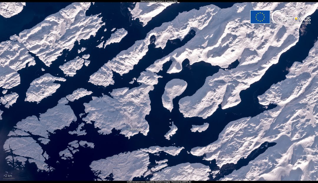 Location: Greenland Credit: European Union, Copernicus Sentinel-2 imagery