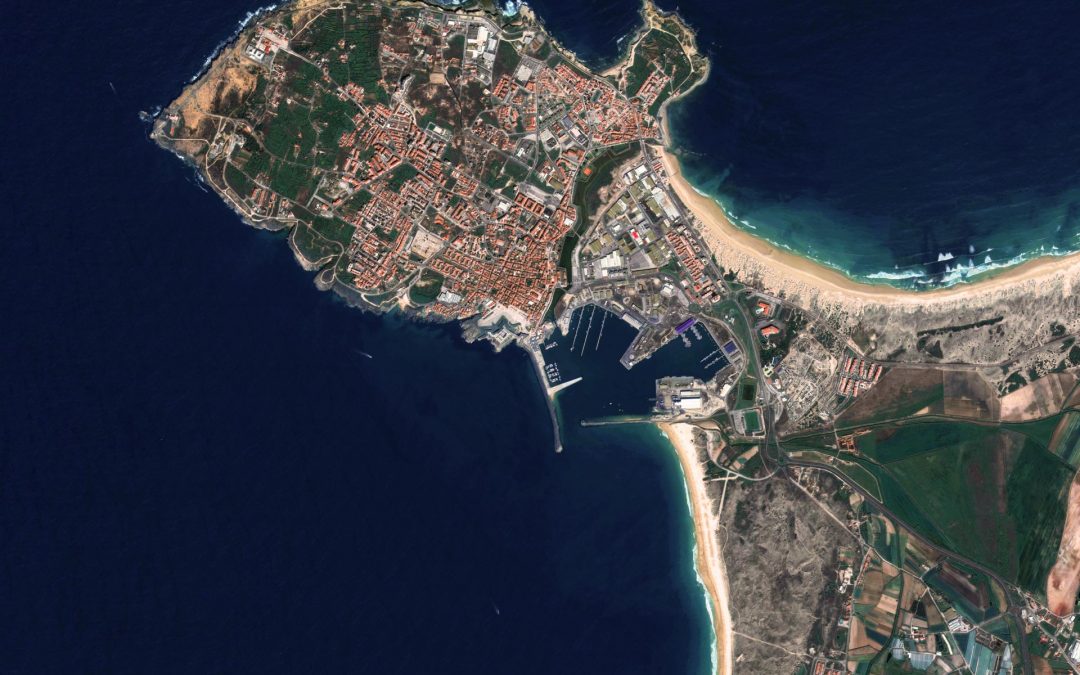 Portugal Space and CNES show the French and Portuguese coastlines in Guimarães